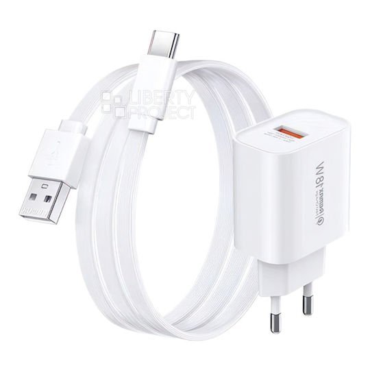 Chargeur Remax 18w U119 USB-A Avec Cable Type C – Image 2
